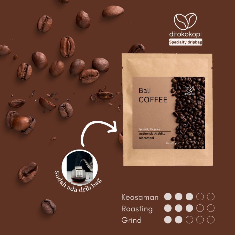 

Kopi Bali Arabika Kintamani Drip Bag 12 Package