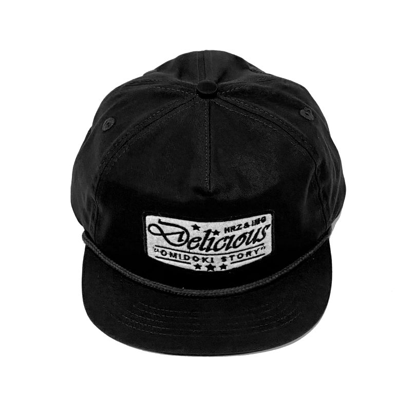 Premium Ropehat Topi Visor Pendek Hitam Omidoki Topi Skena Azax