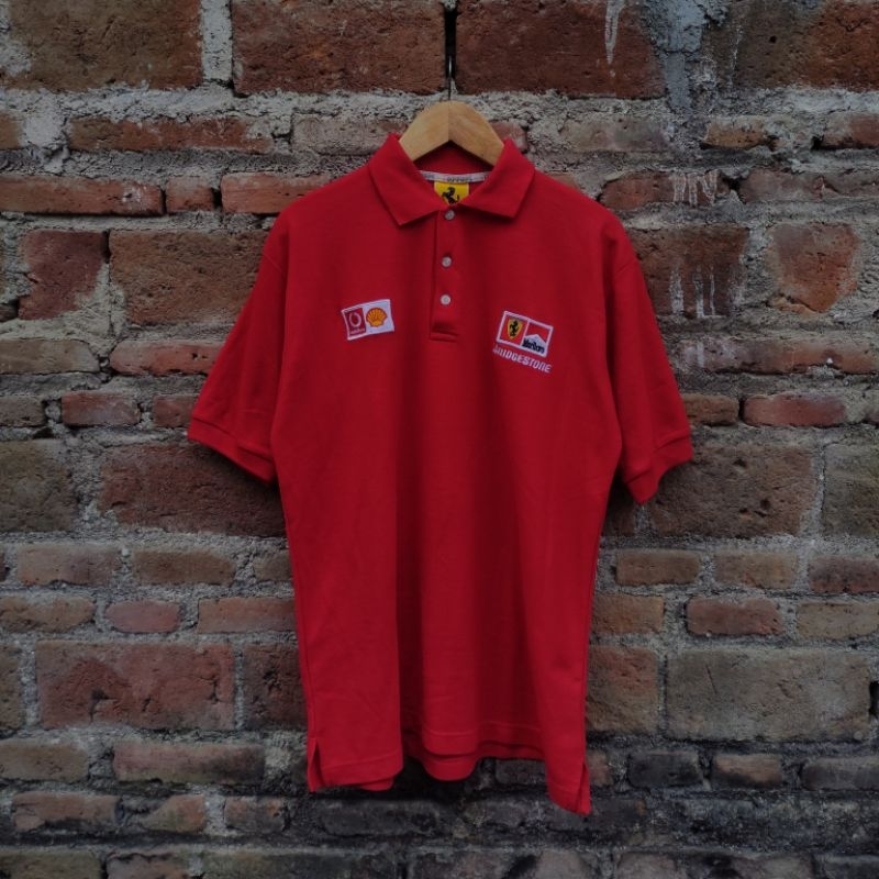 Kaos Polo Ferrari Marlboro F1 Team Original