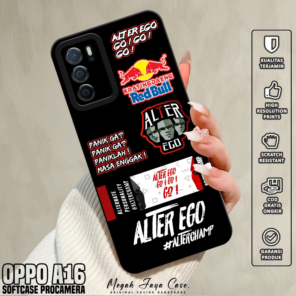 Case Oppo A16 - Casing Oppo A16 Motif ESPRT - Silikon Hp Oppo A16 - Softcase Hp Oppo A16 - Kondom Hp
