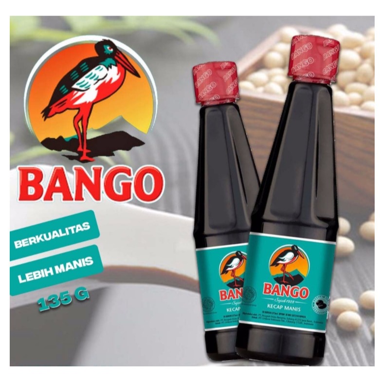 

KECAP MANIS BANGO 135ml Saus Kedelai kemasan botol kecil.