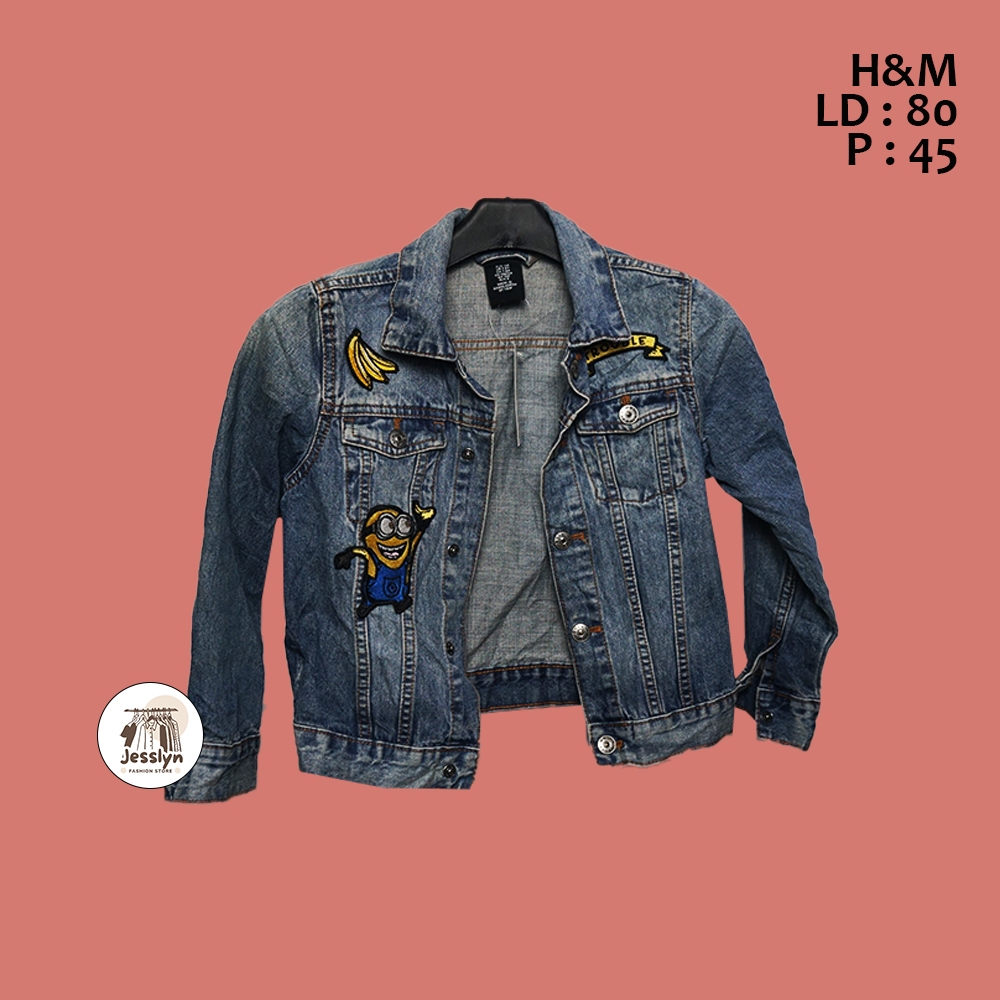 "SOLD OUT" Jacket jeans untuk anak laki-laki usia 7-8 tahun / atasan jeans anak cowok / jacket jeans