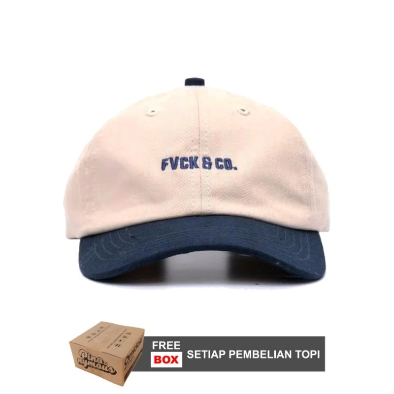 Polo Cap Navy Cream Omidoki Topi Pria Distro Original