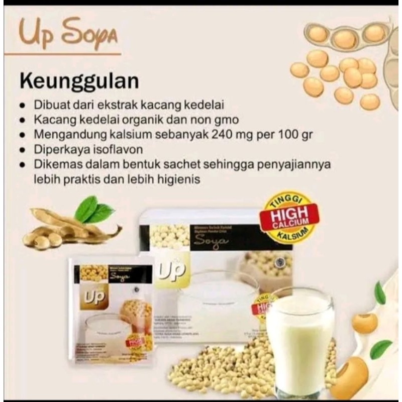 

CNI UP SOYA MINUMAN KESEHATAN SARI KEDELAI NON GMO Original isi 15