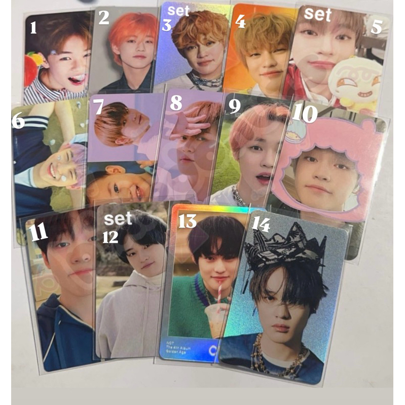 pc photocard chenle nct dream pop up smstore chewing gum we young cashbee we boom holo postcard hell