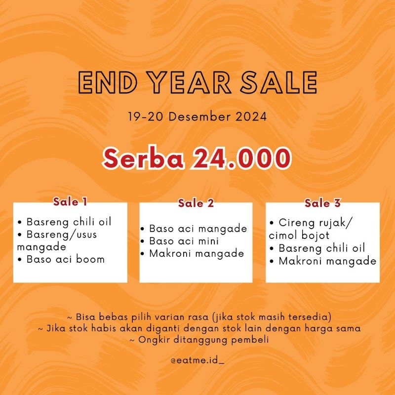 

PRODUCT END YEAR SALE
