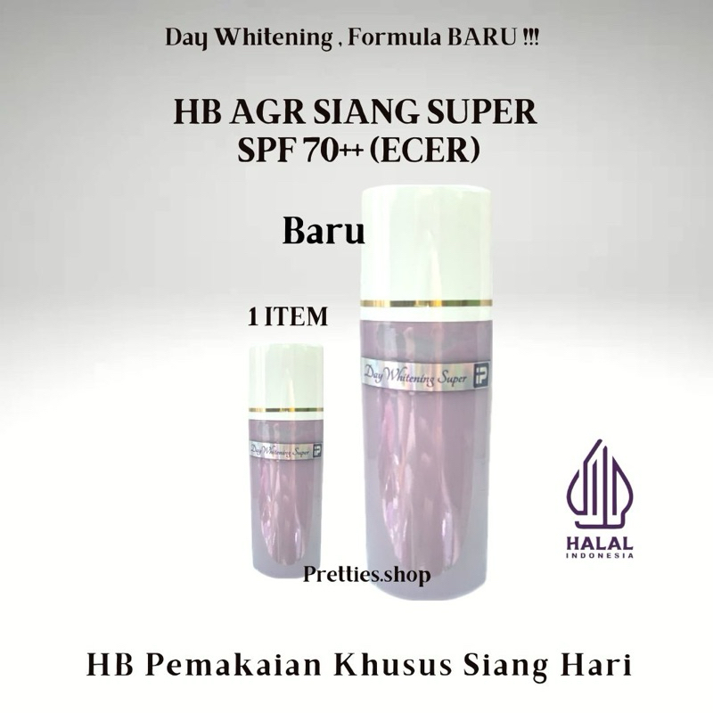 HB SIANG DOSIS 2 | WHITENING SUPER PREMIUM | HB.DOSTING DAY SPF.70++ | ORI ASLI