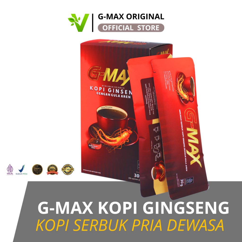 

KOPI G MAX ASLI KOPI GINSENG STAMINA PRIA TAHAN LAMA AMAN ( 100% BPOM & HALAL MUI )