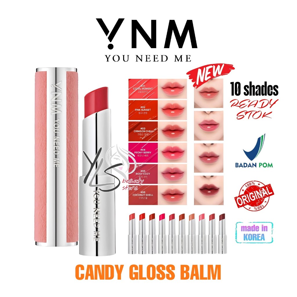 Ynm Lip Balm Candy Gloss Balm Candy Pop Korea Teftar Bpom You Need Me Candy Pop Glow Melting Balm