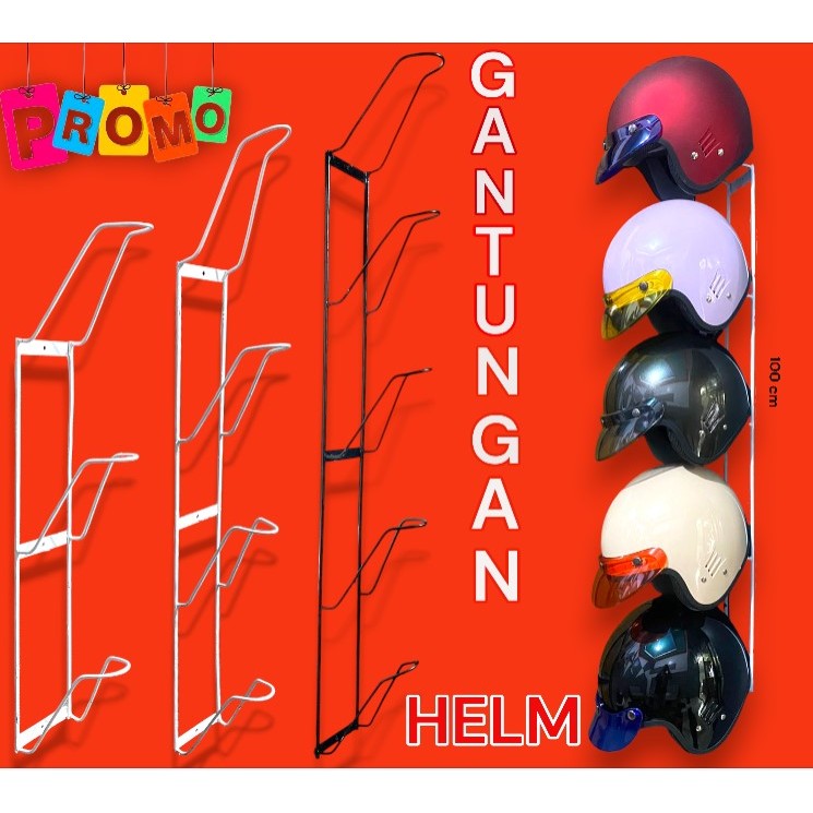 GANTUNGAN RAK HELM DINDING_GANTUNGAN HELM DINDING