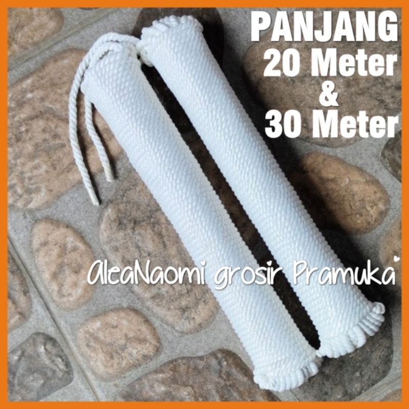 

Tali Marlon 20 meter dan 30 meter tali Pramuka tali marlon 5 m dan 10 m tali nilon tali pramuka tali pionering tali tambang