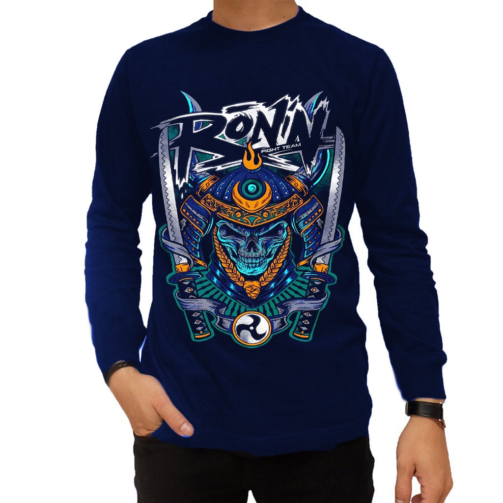 KAOS LENGAN PANJANG PRIA SAMURAI RONIN | KAOS DISTRO KEREN TERBARU | BAJU TANGAN PANJANG PRIA DISTRO