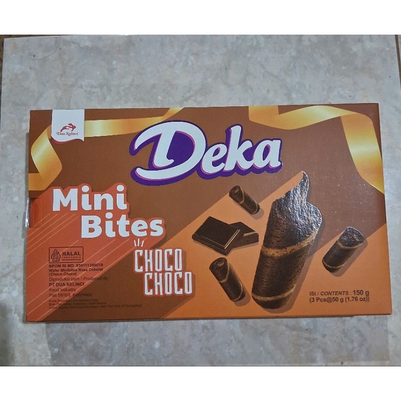 

DEKA MINI BITES CHOCO 150 Gr ( 3 pcs x 50 gr )