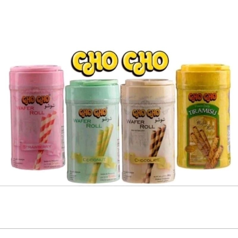 

CHO CHO WAFER ROLL /CHOCOLATE/STRAWBERRY/ TIRAMISU 260 Gram