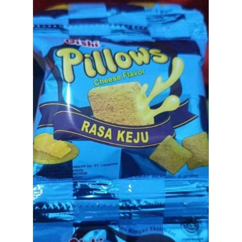 

SNAt OSHI PILLOW SNACK Aneka Rasa (1renceng 10bngks)hadia ultah . bingkisan dan acara lain nya