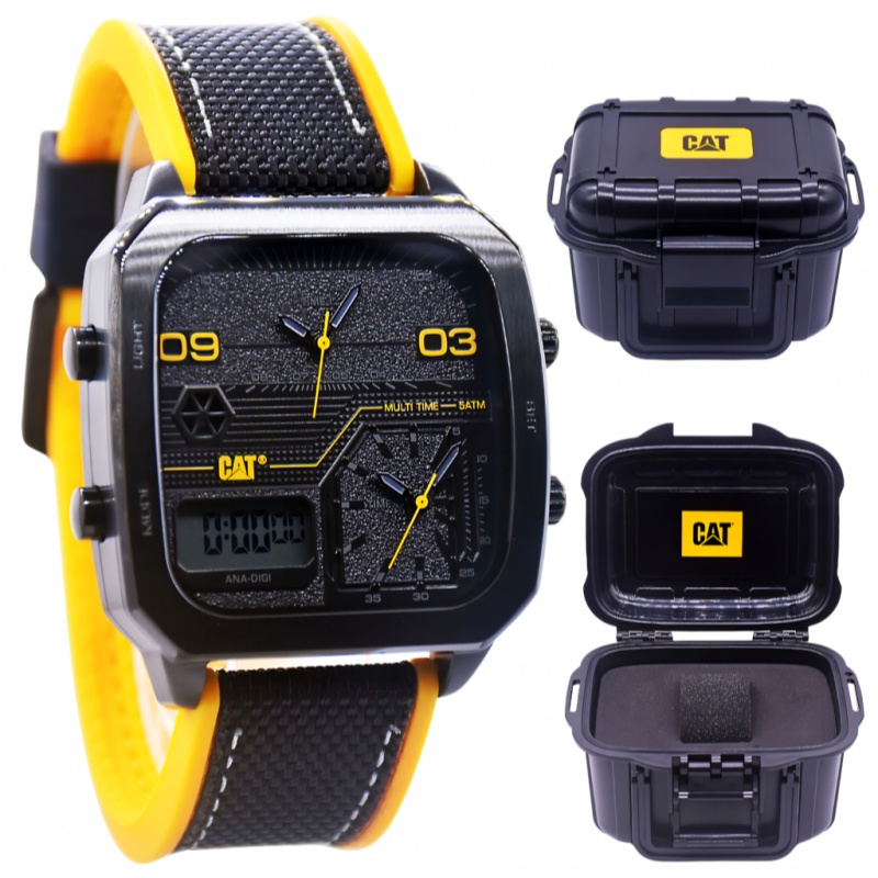 100% original  jam caterpillar jam  tangan pria cat AS.169.21.137 Dualtime