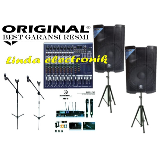paket sound system hardwell mr8 hardwell dsr15pro hardwell jts8