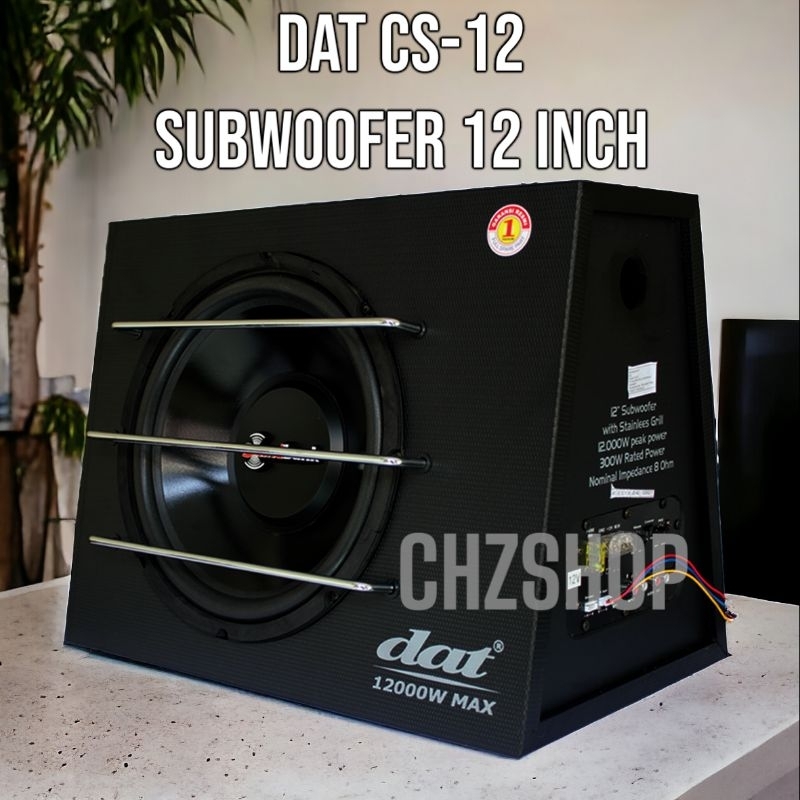 DAT CS 12 Subwoofer Mobil 12 inch Subwoofer Aktif 12inch DAT CS12 Subwoofer Aktif Basstube 12 inch D