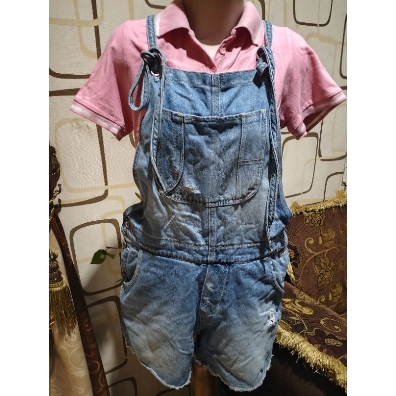 PL NINETY DEGREES short jumpsuit jeans (dijual celananya saja)
