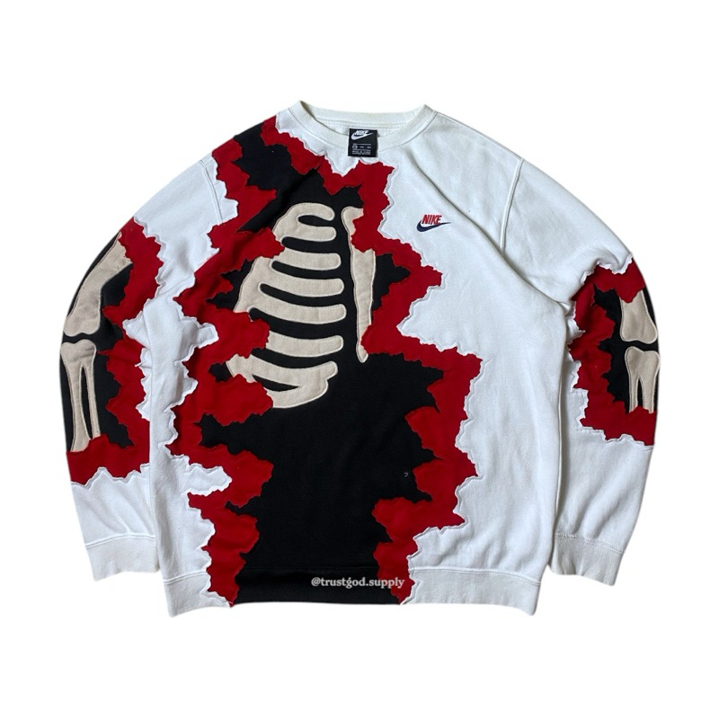 REWORKED NIKE SKELETON CREWNECK