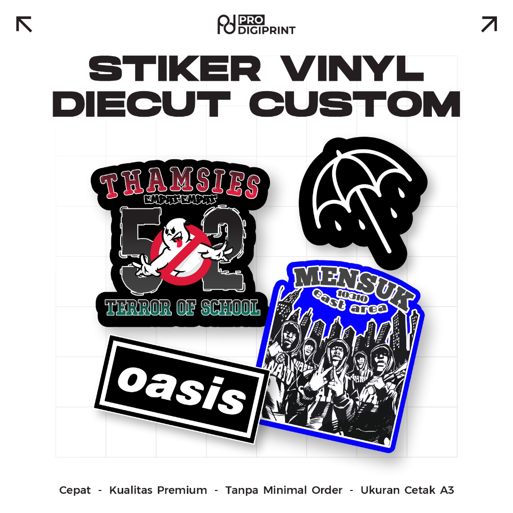 

Cetak Sticker Vinyl Diecut A3 / Sticker Custom - Sticker Label