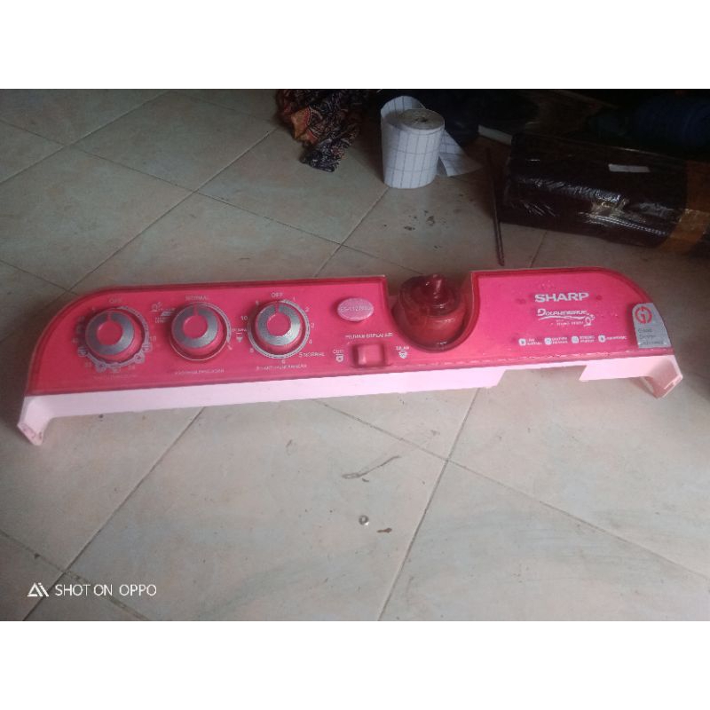 COVER TIMER MESIN CUCI SHARP DOLPHIN 2 TABUNG FULL SET ORIGINAL COPOTAN