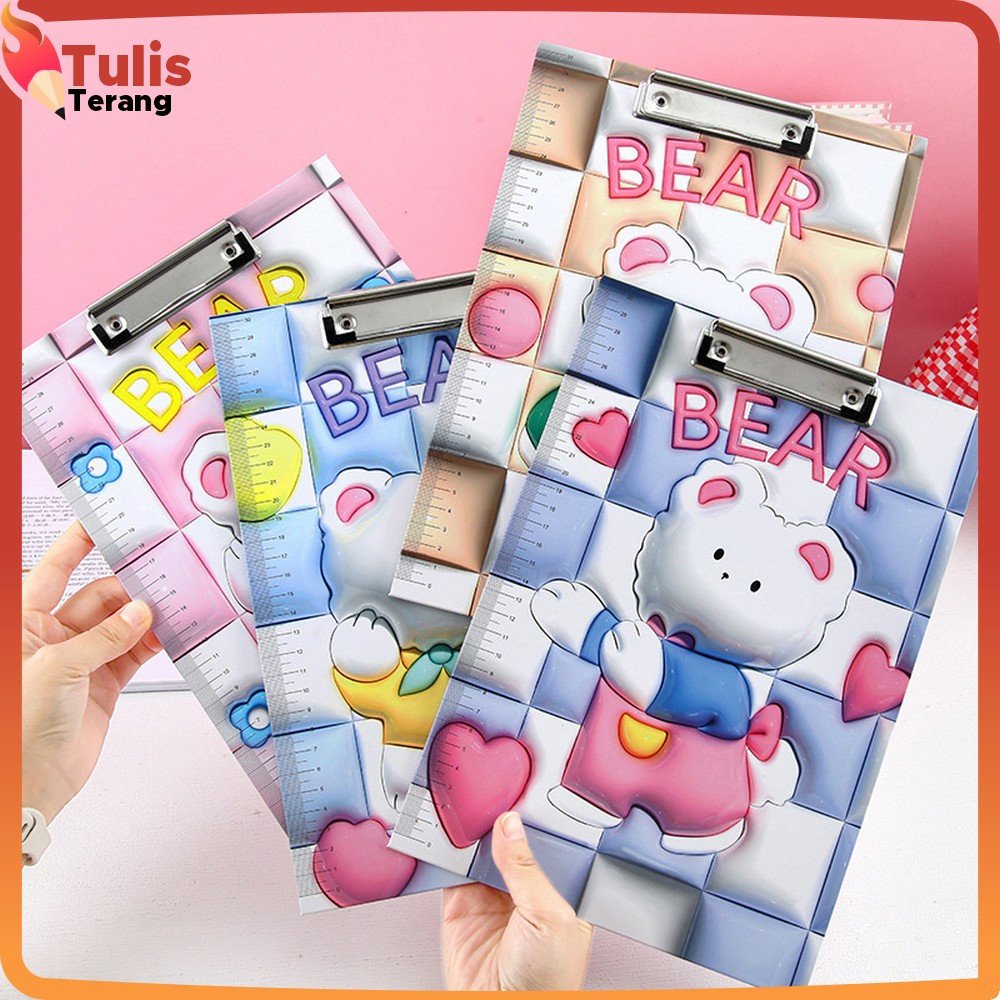 

Papan Ujian A4 Clipboard Karakter 3D / Papan Jalan Papan Ujian Motif Kartun 3D Anak Ukuran A4 Tulis Terang A112