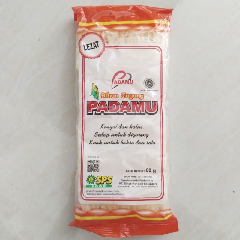 

Bihun jagung Padamu 1 pcs 60 gram