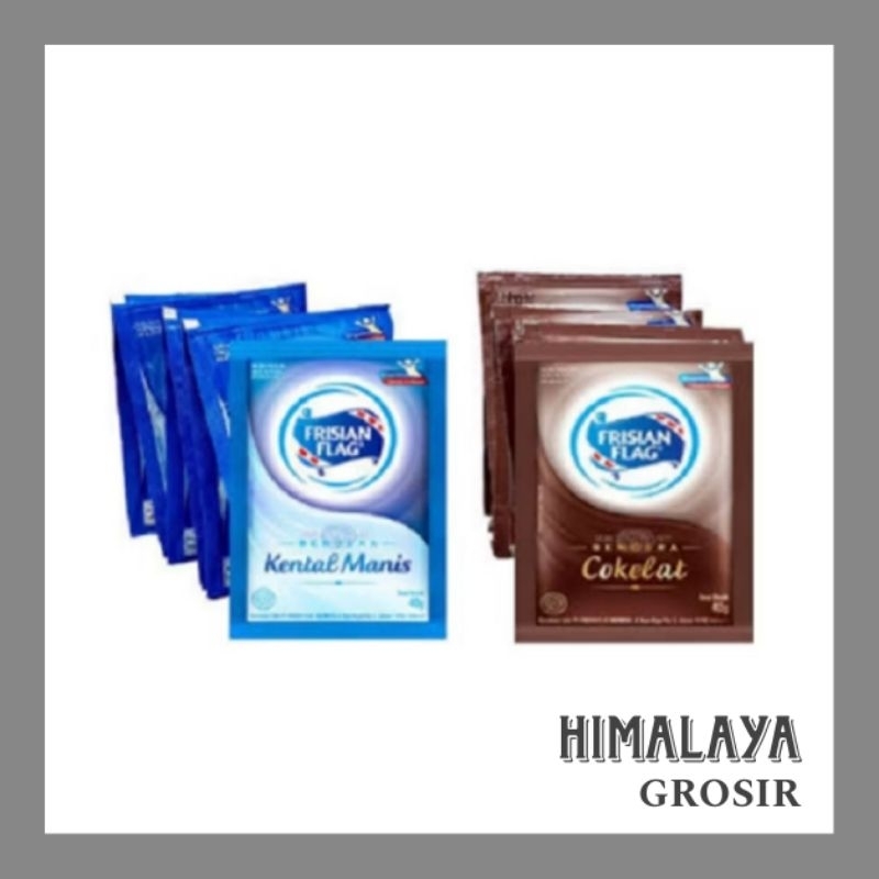 

Frisian Flag Bendera Kental manis dan cokelat @38gr isi 6 sachet