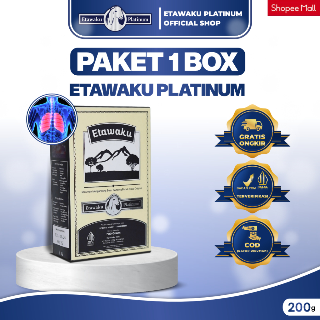 

[ Best Seller ] Etawaku Platinum - 100% Susu Kambing Etawa Asli + Krimer Bubuk Rendah Lemak dan Gula