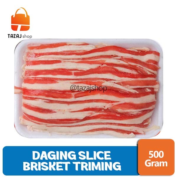 

Daging Slice Yoshinoya Brisket Triming AUS Premium Lemak 500 gr