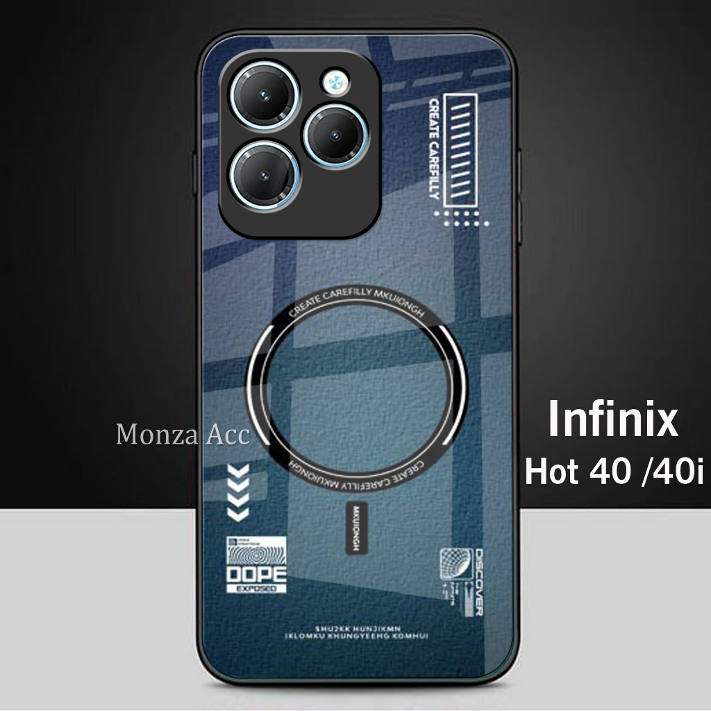 Case Glass Glossy For Infinix 40 Pro/Hot 40i/Hot 40 - Casing Hp Infinix 40/Hot 40i/Hot 40 Pro - N08