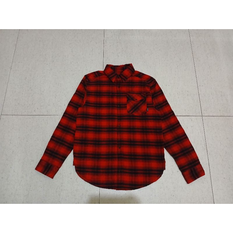 kemeja flannel Adidas trifoil