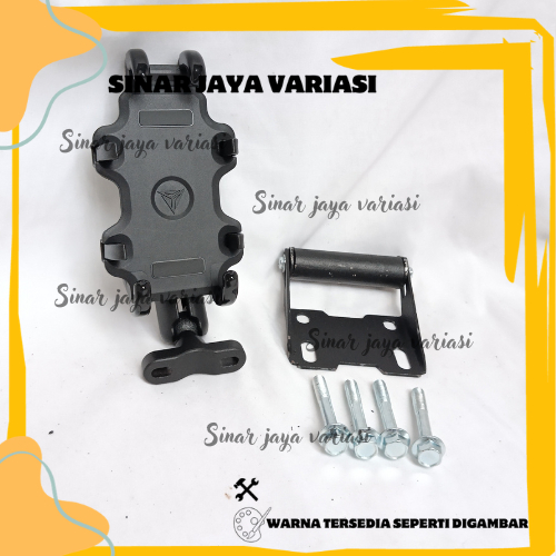 PAKET HOLDER GPS HP PCX LOKAL 150 160 PHONE HOLDER MOTOWOLF ALUMUNIUM STANG MOTOR BRAKET BRACKET BRE