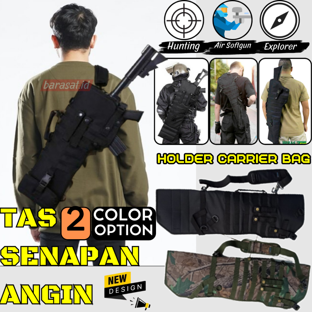 Tas PCP Ghost Warrior Hunters Sarung Kantong Sanapan Angin Airsotgan Untuk Semua Jenis dan Merk