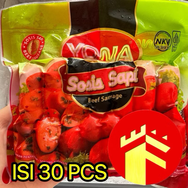 

YONA SOSIS SAPI 450 GR ISI 30 PCS YONA SOSIS SAPI MERAH GORENG YONA 450 GR