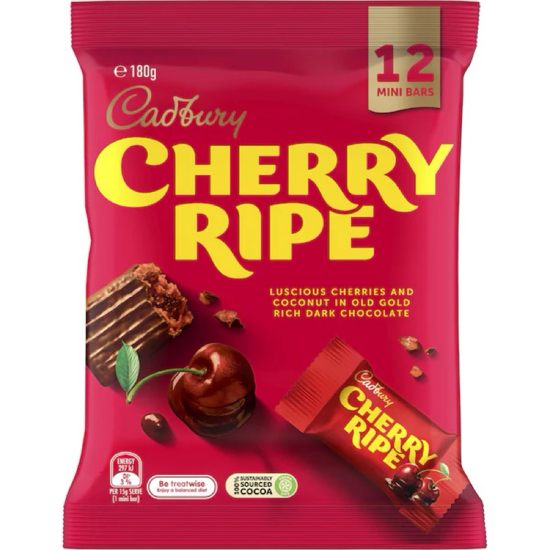 

Cadbury Cherry Ripe Sharepack 12 Pack 180gr - Australia