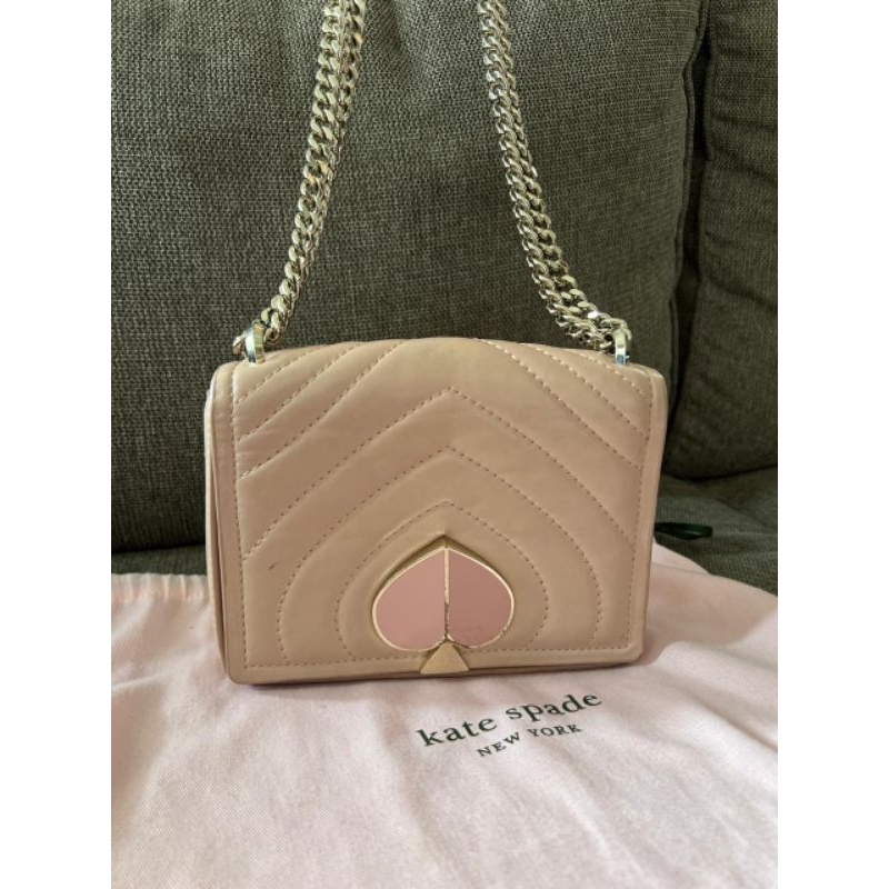 Kate Spade Light Pink Leather Amelia Shoulder Bag