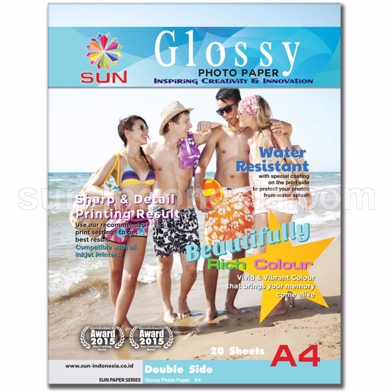 

SUN Next Generation Glossy Photo Paper Double Side A4 160 gsm - Original