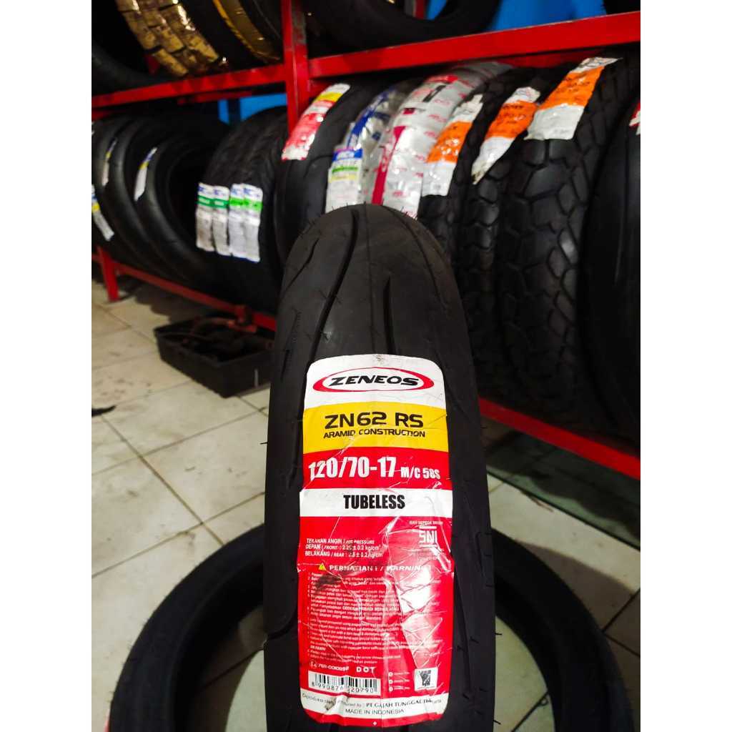 Ban Motor Ring 17 Zeneos ZN62 RS 120/70-17 Soft Compound Tubeless