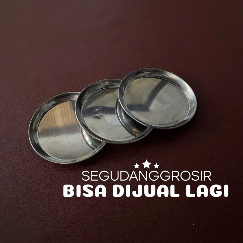 6 PCS DAN 1 LUSIN TATAKAN GELAS MURAH / TATAKAN GELAS STAINLESS STEEL / TATATAN LEPEK / LEPEK STAINL