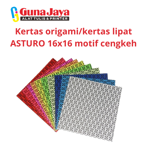 

Kertas origami/kertas lipat ASTURO 16x16 motif cengkeh