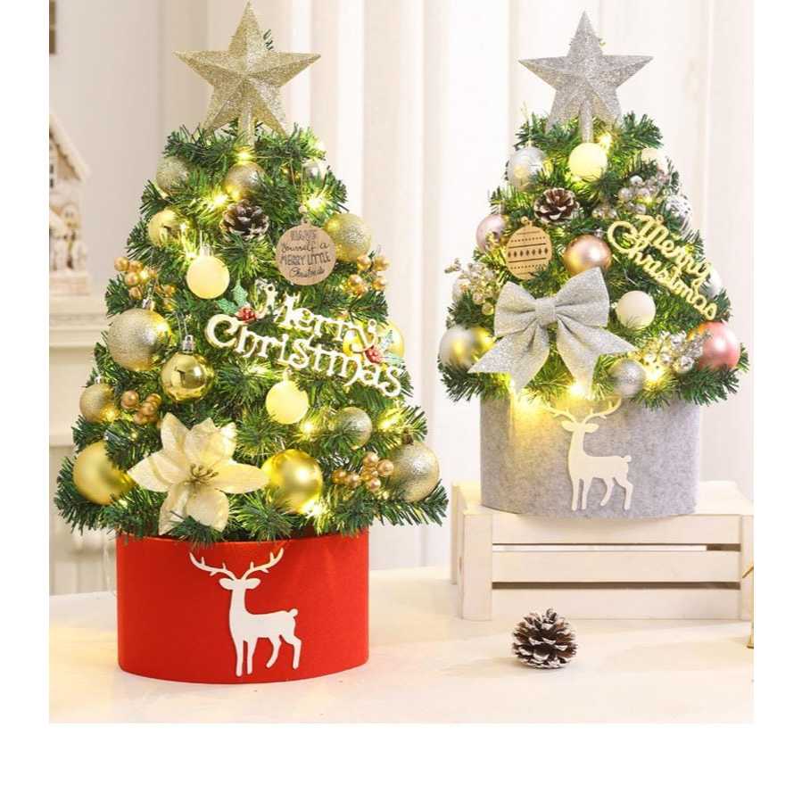 Pohon natal christmas/ pohon natal meja christmas Elegan Unik Model Kecil Hiasan Dekorasi/Pohon nata