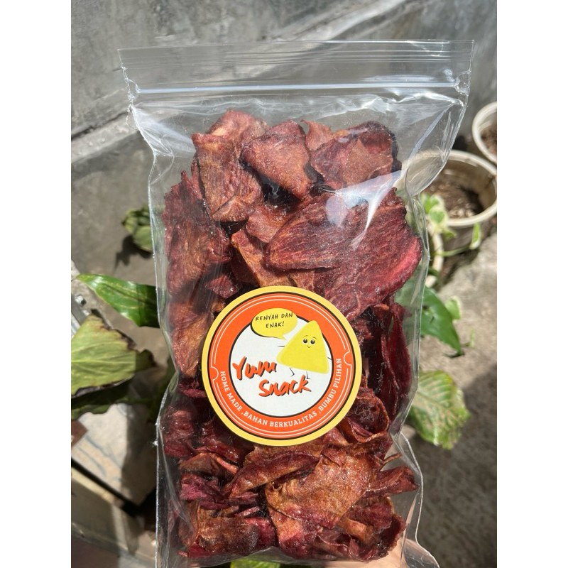 

KERIPIK UBI UNGU MANIS GULA 250 Gram