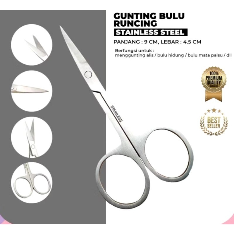 

Gunting Bulu Runcing Stainless Steel Gunting Kecil Gunting Poni Gunting Benang