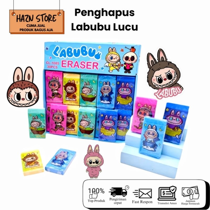 

(GROSIR) PENGHAPUS TRANSPARAN LABUBU / STIP PENSIL LUCU