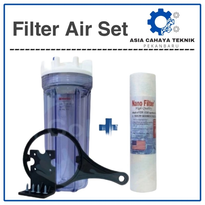 Housing Water 10" Saringan Tabung Botol Filter Penyaring Air 10 Inch