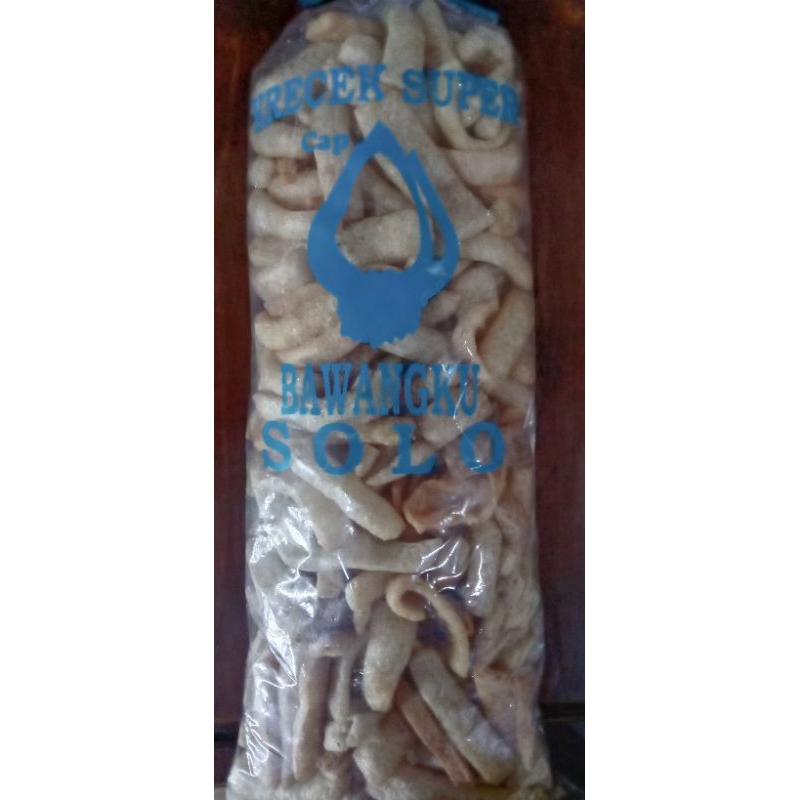 Krecek super cap bawangku solo  asli Rambak sapi (Rambak sayur) kemasan 1 kg