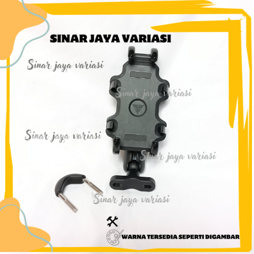 HOLDER HP STANG MOTOR PHONE HOLDER MOTOWOLF PENYANGGA HP GPS UNIVERSAL BRACKET BRAKET BREKET NMAX AE