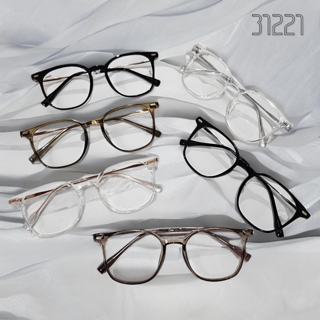 KACAMATA BULAT KOTAK PHOTOCROMIC BLUERAY 31221 LENSA TERSEDIA NORMAL MINUS SILINDER PLUS